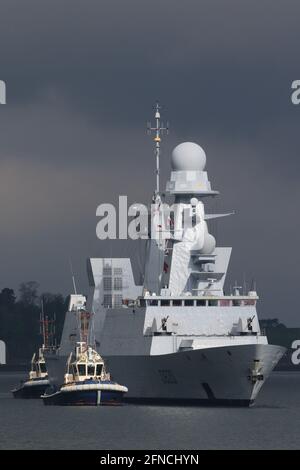 La frégate française Forbin (D620) est un destroyer de défense aérienne ...