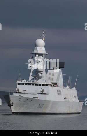La frégate française Forbin (D620) est un destroyer de défense aérienne ...
