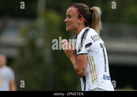 Rome, Italie. 16 mai 2021. Barbara Bonansea (Juventus) réagit lors du match série A TIMvision entre LES FEMMES AS Roma et Juventus au Stadio Tre Fontane à Rome, en Italie, le 16 mai 2021. (Photo de Giuseppe Fama/Pacific Press/Sipa USA) crédit: SIPA USA/Alay Live News Banque D'Images