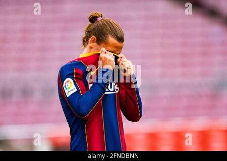 Barcelone, Espagne. 16 mai 2021. Antoine Griezmann (FC Barcelone), lors du match de football de la Liga entre le FC Barcelone et Celta de Vigo, au stade Camp Nou à Barcelone, Espagne, le 16 mai 2021. Foto: SIU Wu crédit: dpa/Alay Live News Banque D'Images