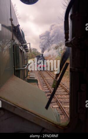 visite du train à vapeur à somerset et dorset, une fiducie du patrimoine ferroviaire Banque D'Images