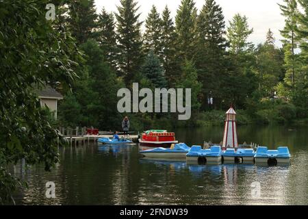 À Mont-Tremblant, dans les Laurentides, au Québec, au Canada Banque D'Images