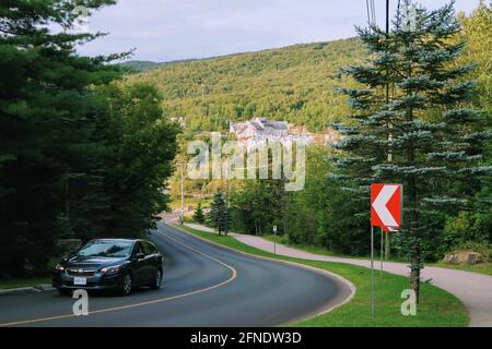 À Mont-Tremblant, dans les Laurentides, au Québec, au Canada Banque D'Images