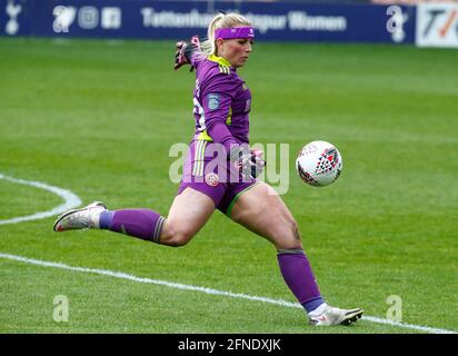 Barnett, Royaume-Uni. 16 mai 2021. EDGWARE, ANGLETERRE - MAI 16:Fran Kitching of Sheffield United Women pendant la Vitality Women's FA Cup Cinquième tour correct entre Tottenham Hotspur et Sheffield United au stade de Hive, Barnett Royaume-Uni le 16 mai 2021 crédit: Action Foto Sport/Alay Live News Banque D'Images