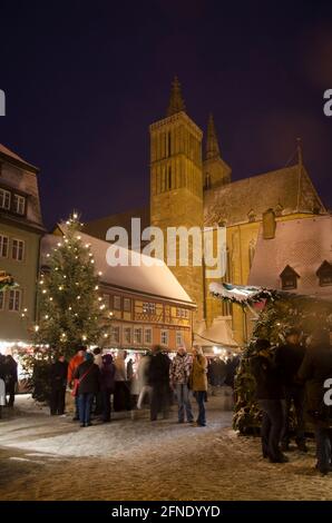 Marché de Noël de Rothenburg en Allemagne Banque D'Images