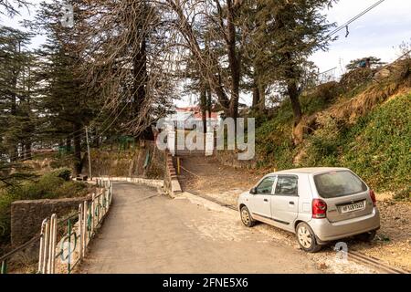 les rues de shimla en écluse. Banque D'Images