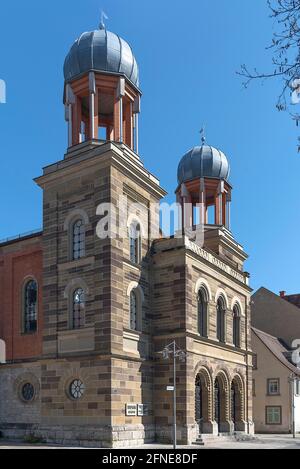 Ancienne synagogue, construite en 1883, aujourd'hui site culturel, Kitzingen, Basse-Franconie, Bavière, Allemagne Banque D'Images