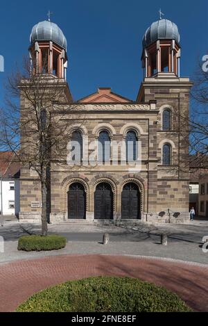 Ancienne synagogue, construite en 1883, aujourd'hui site culturel, Kitzingen, Basse-Franconie, Bavière, Allemagne Banque D'Images