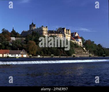 Château de la Renaissance Bernburg sur la Saale [traduction automatique] Banque D'Images