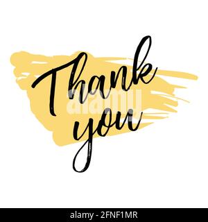 Nous vous remercions de votre citation, sur fond jaune vif. Illustration vectorielle Illustration de Vecteur