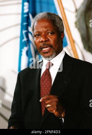 Kofi Annan (né en 1938), Secrétaire général des Nations Unies. [traduction automatique] Banque D'Images