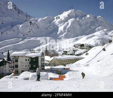 Station de ski St. Christoph am Arlberg dans le Tyrol. [traduction automatique] Banque D'Images