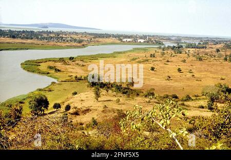 Écoulement du Nil bleu du lac Tana.n [traduction automatique] Banque D'Images