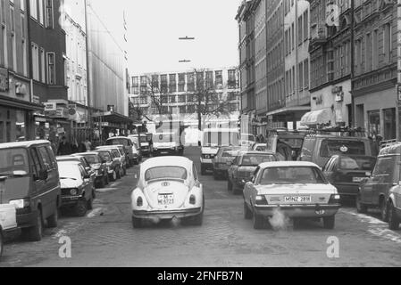 Circulation dans la Weißburgerstraße à Munich. Photo non datée, env. 1992. [traduction automatique] Banque D'Images