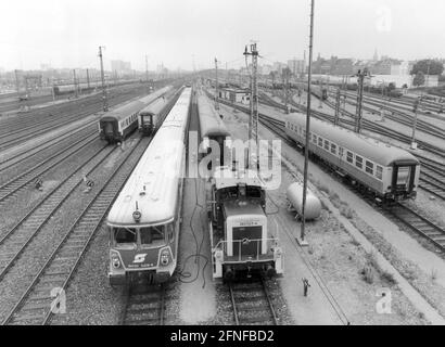 L'ancienne cour de triage Munich-Laim près de la gare principale de Munich. [traduction automatique] Banque D'Images