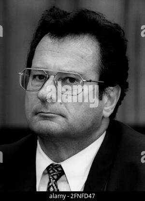 Klaus Kinkel, ministre allemand des Affaires étrangères. [traduction automatique] Banque D'Images