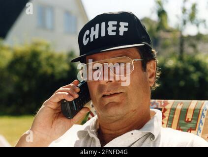 M. Klaus Kinkel, ministre allemand des Affaires étrangères, en vacances aux pays-Bas. [traduction automatique] Banque D'Images