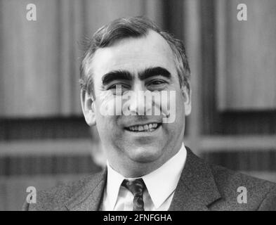 Le ministre fédéral des Finances et président du CSU, Theodor Waigel. Photographie non datée, env. 1991. [traduction automatique] Banque D'Images