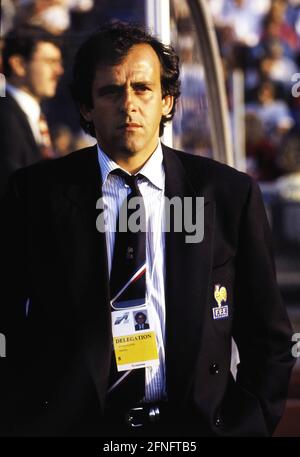 CHAMPIONNAT d'Europe DE FOOTBALL 1992 France - Danemark 17.06.1992 entraîneur national Michel PLATINI (France) PHOTO: WEREK Agence photo de presse xxNOxMODELxRELEASExx [traduction automatique] Banque D'Images