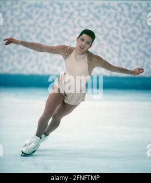 Jeux olympiques d'hiver de 1994 à Lillehammer. Patinage artistique féminin: Nancy Kerrigan (Etats-Unis). [traduction automatique] Banque D'Images