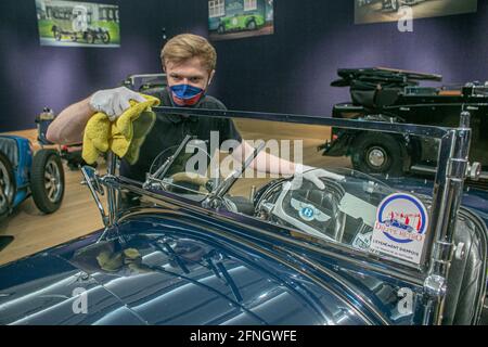 NEW BOND STREET LONDRES 17 MAI 2021. Un 1927 Bentley 3/4 1/2-litre Speed Model Sports Cossica carrosserie montée pour Forrest Lycett en 1936 . Estimation: £280,000 -340,000. Le lieu de vente aux enchères aura lieu à New Bond Street le 19 mai. Credit: amer ghazzal / Alamy Live News Banque D'Images