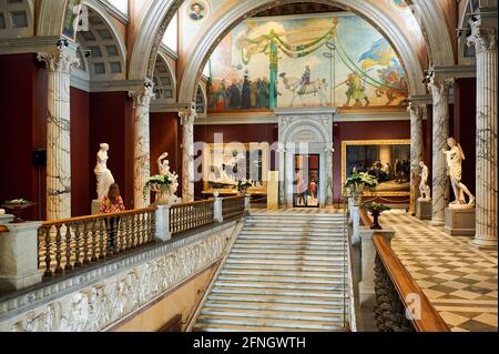 Les intérieurs du Stockholm Nationalmuseum. Suède Banque D'Images