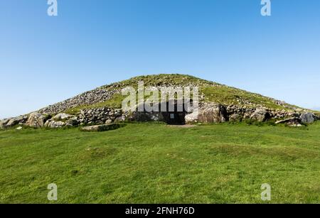 Tombeaux de l'ancien passage de Loughcrews, Co Meath, Irlande, Banque D'Images