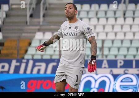 Luigi Sepe (Parme Calcio) Lors de la série italienne UN match de football Parme vs Sassuolo Au ‚ÄuEnnio Tardini‚Äu / LM Banque D'Images