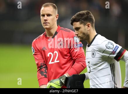 Francfort, Allemagne. 19 nov. 2019. Firo: 19.11.2019 football, football: EM qualification Euro: EM qualification National Team Allemagne - Irlande du Nord Marc-André ter Stegen | usage dans le monde crédit: dpa/Alay Live News Banque D'Images