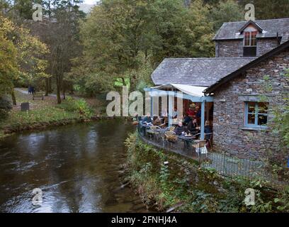 La rivière Rothay Grasmere Banque D'Images