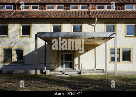 Bâtiments de l'ancienne clinique pulmonaire et Sanatorium à Gauting, construit à partir de 1938/1939. La clinique historique est le plus grand complexe de bâtiments du site. Banque D'Images