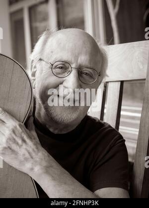 Chanteur de Peter Yarrow du groupe folklorique des années 1960, Peter Paul et Mary. Banque D'Images