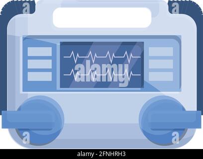Icône défibrillateur de soins. Dessin animé de l'icône de vecteur de défibrillateur Care pour la conception Web isolée sur fond blanc Illustration de Vecteur