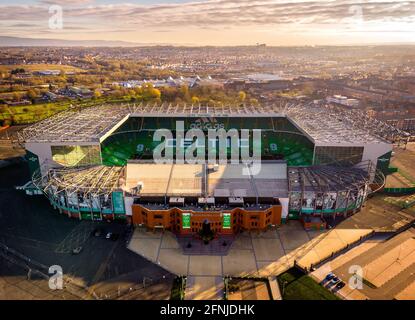 Stade de football Celtic Park, Glasgow, Écosse, Royaume-Uni Banque D'Images