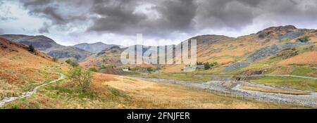 La vallée de Coppermines, Lake District, Cumbria, Angleterre. Banque D'Images