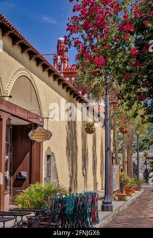 Scène de rue Aviles Banque D'Images