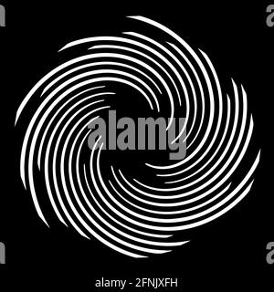 Tourbillon en spirale, tourbillon, élément de design en tourbillon – illustrations vectorielles, graphiques clip-art Illustration de Vecteur