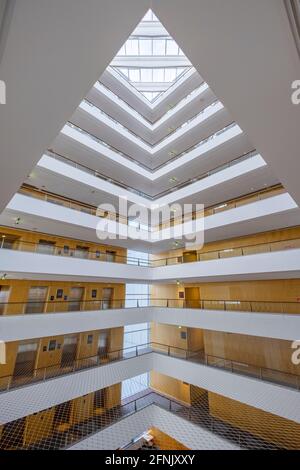 Intérieur de l'hôtel Clarion, aéroport de Copenhague Banque D'Images