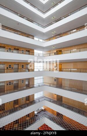 Intérieur de l'hôtel Clarion, aéroport de Copenhague Banque D'Images