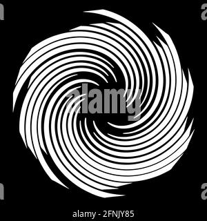 Tourbillon en spirale, tourbillon, élément de design en tourbillon – illustrations vectorielles, graphiques clip-art Illustration de Vecteur