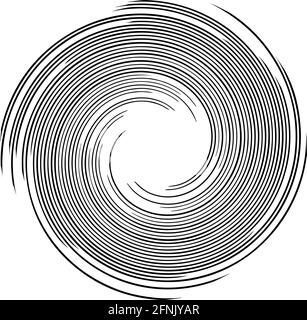 Tourbillon en spirale, tourbillon, élément de design en tourbillon – illustrations vectorielles, graphiques clip-art Illustration de Vecteur