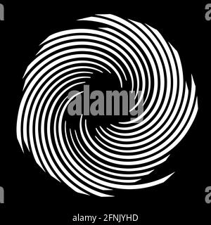 Tourbillon en spirale, tourbillon, élément de design en tourbillon – illustrations vectorielles, graphiques clip-art Illustration de Vecteur
