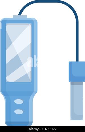 Icône acide du pH-mètre. Dessin animé de l'icône vecteur acide du pH-mètre pour la conception de sites Web isolée sur fond blanc Illustration de Vecteur