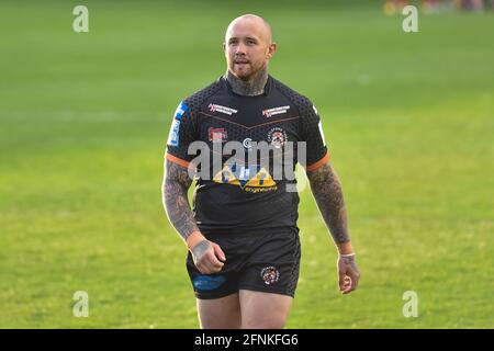 Castleford, Royaume-Uni. 17 mai 2021. Nathan Massey (14) de Castleford Tigers pendant le match à Castleford, Royaume-Uni, le 5/17/2021. (Photo de Richard long/News Images/Sipa USA) crédit: SIPA USA/Alay Live News Banque D'Images