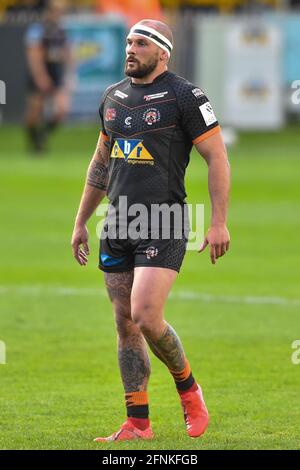 Castleford, Royaume-Uni. 17 mai 2021. George Griffin (15) de Castleford Tigers pendant le match à Castleford, Royaume-Uni, le 5/17/2021. (Photo de Richard long/News Images/Sipa USA) crédit: SIPA USA/Alay Live News Banque D'Images