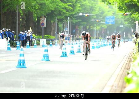 Yokohama, Kanagawa, Japon. 15 mai 2021. Vue générale Triathlon : ITU World Triathlon Championship Series Yokohama 2021 Para Elite à Yokohama, Kanagawa, Japon . Crédit: Naoki Nishimura/AFLO SPORT/Alay Live News Banque D'Images