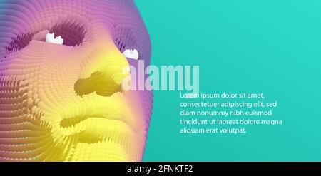 Modèle de conception de couverture. S'applique aux écriteaux, bannières, couvertures de livres, brochures, agendas ou carnets. illustration vectorielle 3d avec place pour le texte. Illustration de Vecteur