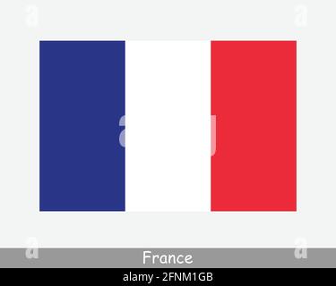 Drapeau national de France. Drapeau de pays français. Bannière détaillée de la République française. Fichier de découpe d'illustration de vecteur EPS Illustration de Vecteur