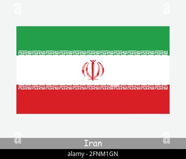 Drapeau national de l'Iran. Drapeau du pays iranien. République islamique d'Iran bannière détaillée. Fichier de découpe d'illustration de vecteur EPS Illustration de Vecteur