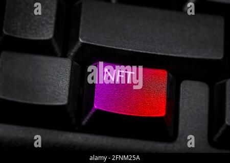 touches de clavier nft color concept Banque D'Images